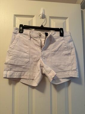 Women's White Gap Utility Shorts